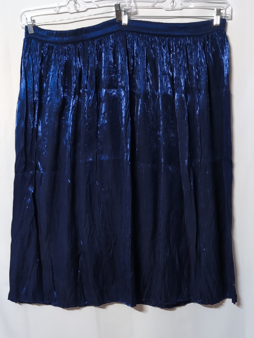 Metallic Blue Skirt